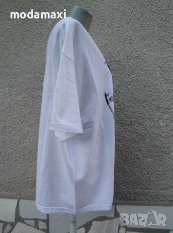 3XL Нова бяла унисекс тениска , снимка 3 - Тениски - 45718730