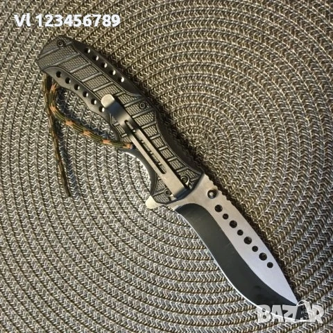 Автоматичен сгъваем нож с паракорд на дръжката 95х215, снимка 5 - Ножове - 53813504