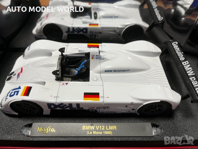 Колекционерки модел метална количка MAISTO BMW V12 LMR LE MANS 1999г. 95 лв. / 48.57 €, снимка 5 - Колекции - 53489362