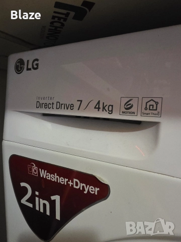 Пералня с сушилня LG F2J6HM0W, снимка 3 - Перални - 52640749