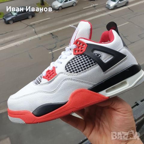 маратонки Jordan 4 Retro "Fire Red  номер  39, снимка 11 - Маратонки - 45864590