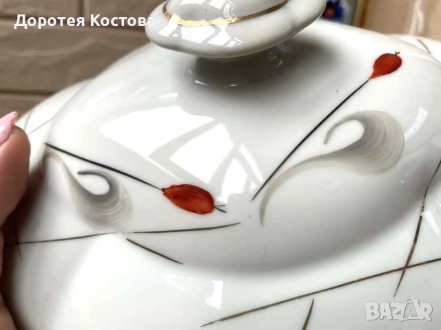 Красив голям и стар български супник на Изида , снимка 2 - Антикварни и старинни предмети - 52694562