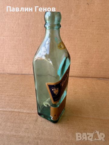 Бутилка и кутия от уиски Blue Label , Джони Уокър син етикет 0.2литра, снимка 12 - Антикварни и старинни предмети - 46175592