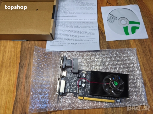 Нова, тествана GT730 4GB DDR3 видеокарта 64/128 бита, HDMI, DVI, VGA, PCIe 2.0 X8..., снимка 2 - Видеокарти - 51598030