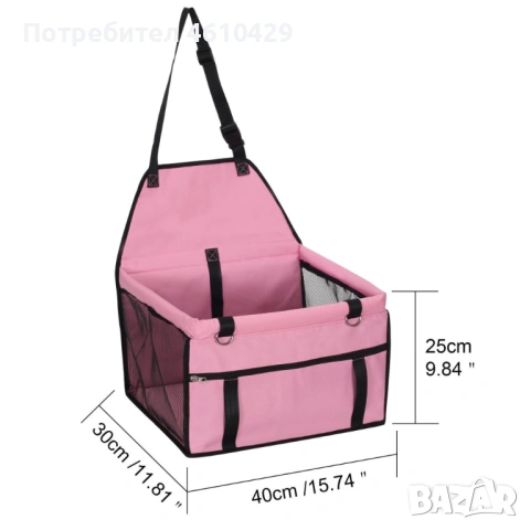 Седалка за куче, за кола P E T L I F E, снимка 4 - Други стоки за животни - 53422773