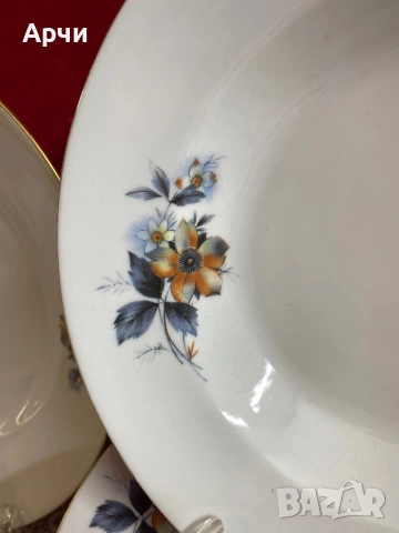 Български порцеланови чинии -Разград, снимка 5 - Чинии - 54275413