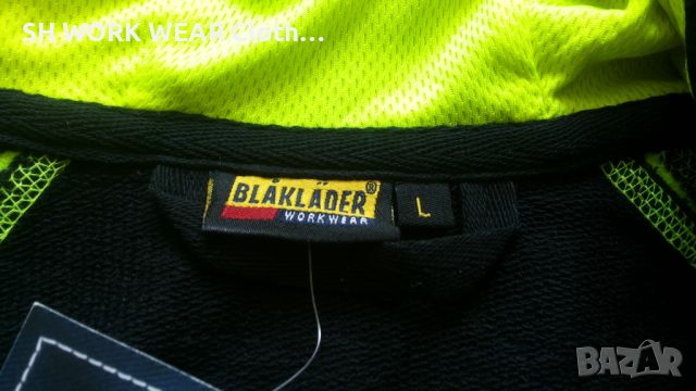 BLAKLADER 3433-1158 Hooded Sweatshirt размер L работен суичър W4-182, снимка 12 - Суичъри - 46219583