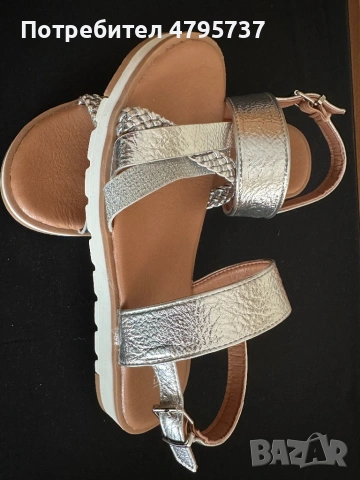 Сребърни сандали Jenny fairy, снимка 2 - Сандали - 54187397