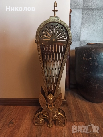 Месингова решетка за камина , снимка 6 - Антикварни и старинни предмети - 52152825