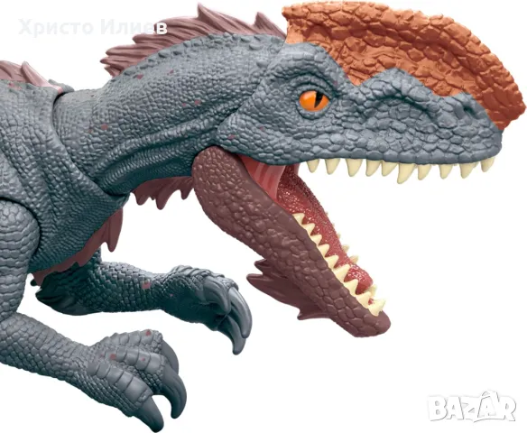 Динозавър интерактивен монолофозавър Mattel Jurassic World Джурасик Свят, снимка 6 - Фигурки - 49491451