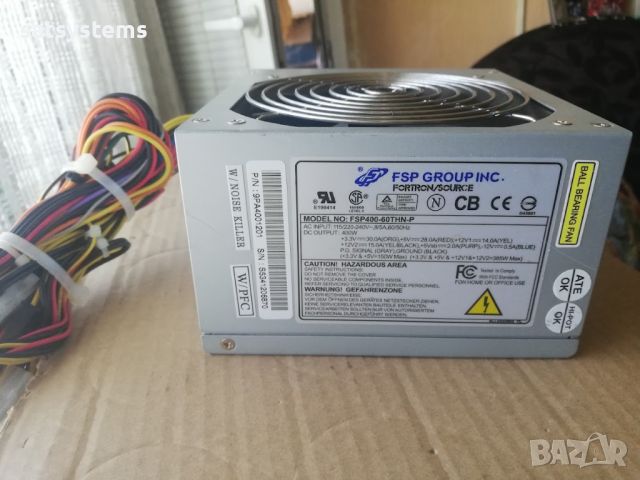 Компютърно захранване 400W Fortron FSP400-60THN-P 120mm FAN, снимка 6 - Захранвания и кутии - 46228650