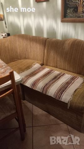 Ъглово диванче две части с място за съхранение., снимка 3 - Дивани и мека мебел - 45242541