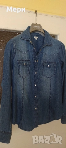 Дънкова риза, снимка 7 - Ризи - 53858513