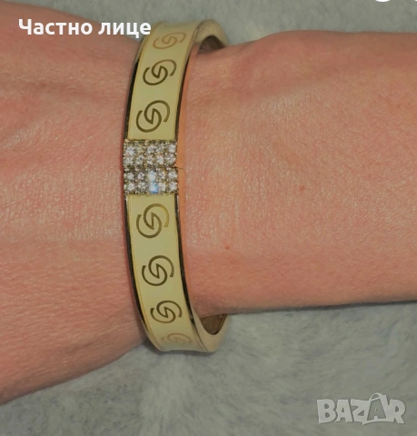 Дамски Златисти Гривни, снимка 4 - Гривни - 53985466