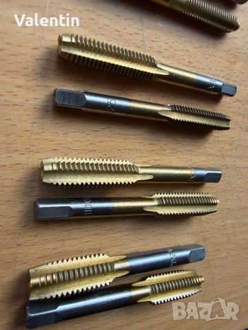 Ръчни метчици х2 с покритие, снимка 3 - Други инструменти - 54176182