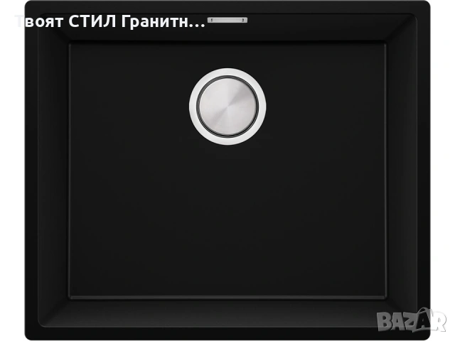 Луксозна кухня – Черна мивка London 60 + черен смесител 9010 | ТОП комбинация, снимка 5 - Мивки - 53766240