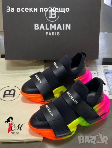 Дамски маратонки тип чорап Balmain Код D119 - 4 цвята, снимка 3 - Маратонки - 46410557