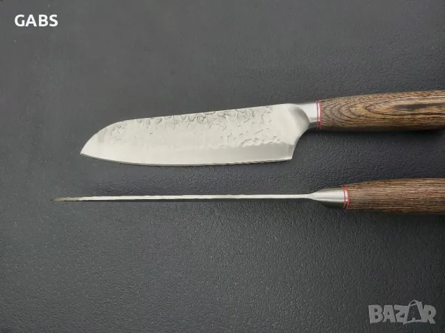 Готварски нож с дървена дръжка 2 модела,S122, снимка 6 - Ножове - 49749427