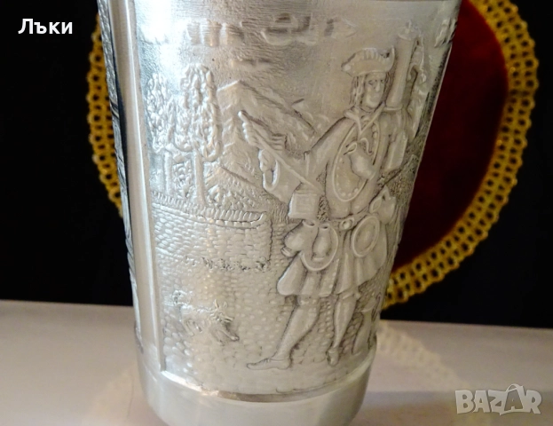 Калаена чаша,халба,картини със стари занаяти. , снимка 6 - Антикварни и старинни предмети - 51704585