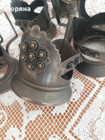 Метални подстакани за топли напитки, снимка 3 - Чаши - 52589662