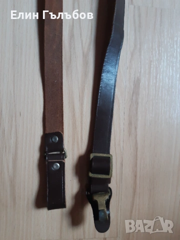 Ремък (портурей) за военен колан, ест.кожа неизползван, снимка 4 - Антикварни и старинни предмети - 53139323