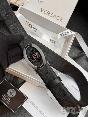 Колан+сертификат+торбичка 3,5см versace, снимка 2 - Колани - 52093117