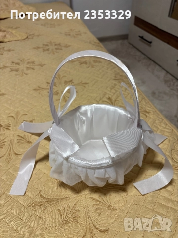 Кошничка за малка шаферка, снимка 2 - Сватбени аксесоари - 51647111