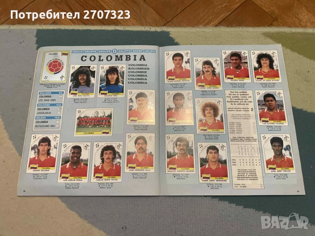 Албум Панини Италия 90 - изцяло попълнен, снимка 6 - Списания и комикси - 51473876