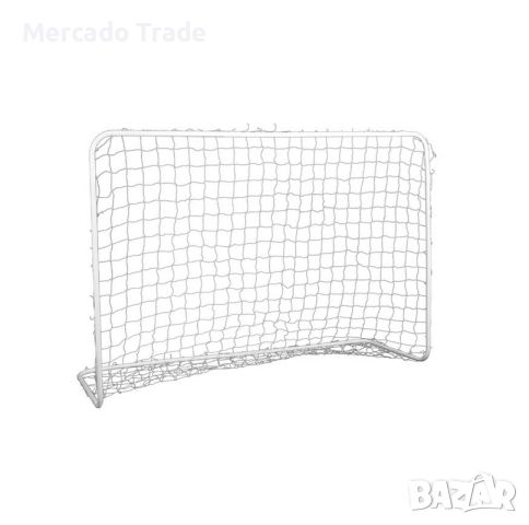 Футболна врата Mercado Trade, Метална, Бяла, 182x61x122см, снимка 2 - Детски топки - 45982602