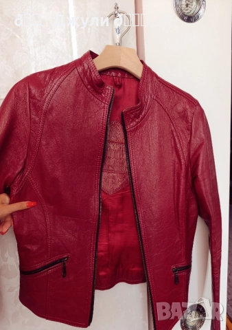 Кожено яке от естествена агнешка кожа, снимка 4 - Якета - 51431957