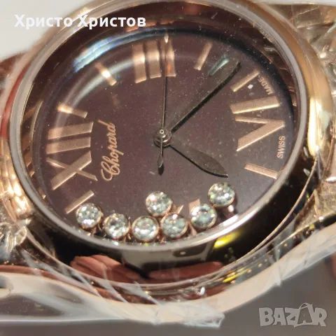 Дамски луксозен часовник Chopard Happy Sport, снимка 2 - Дамски - 47112516