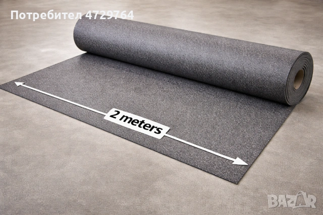  ⸻  Индустриална PVC / гумена настилка – ролка 2 м