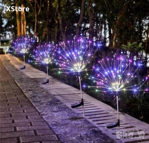 Соларно глухарче (коледна украса) - жълто, шарено - 2бр в опаковка, снимка 9 - Други - 52440881