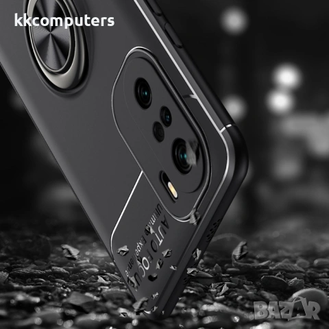 Xiaomi Poco F3 Redmi K40 Pro / Redmi K40 Mi 11i Удароустойчив Metal Ring Калъф и Протектор, снимка 8 - Калъфи, кейсове - 53197555