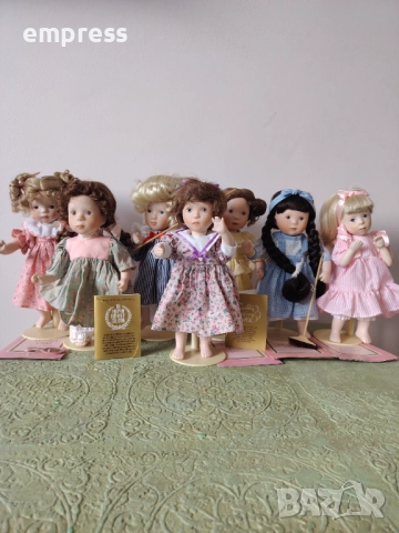 Порцеланови кукли Дните от седмицата Franklin Heirloom Dolls , снимка 5 - Колекции - 52036540