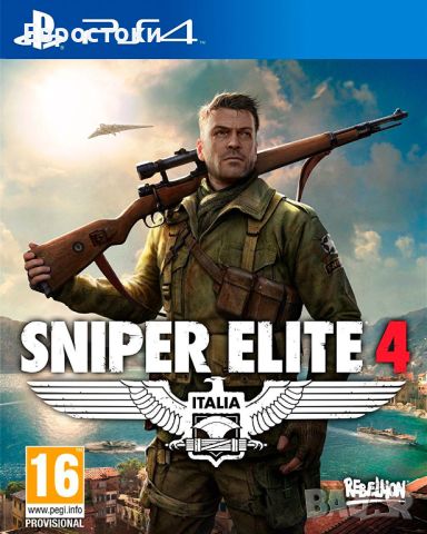 Игра за за PlayStation 4 „ Sniper Elite 4 “  (PS4), снимка 1 - Игри за PlayStation - 46337219