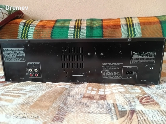 Продавам двукасетъчен дек TECHNICS RS TR474, снимка 7 - Декове - 53917956