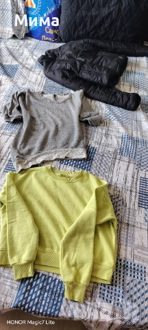 черно дебело яке късо м, снимка 4 - Якета - 53451021