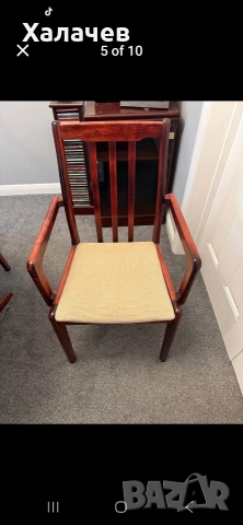 Масивна маса с 6 стола, снимка 10 - Маси - 53283701