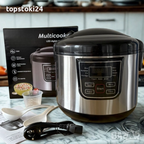 Smart Мултикукър 4L, 700W – 12 програми, таймер, 474, снимка 4 - Мултикукъри - 52679707