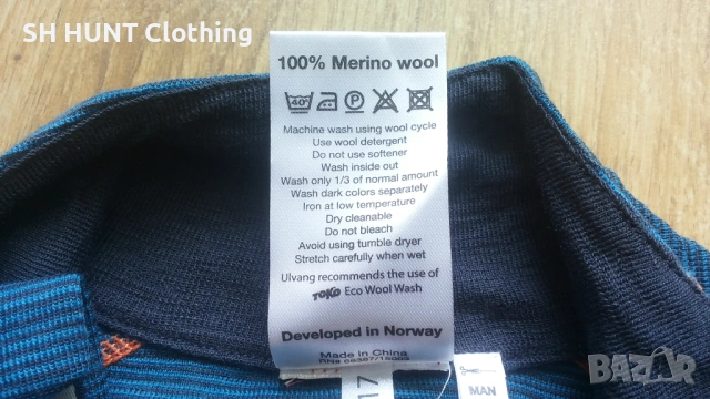 ULVANG THERMO UNDERWEAR 100% Merino Wool размер S термо блуза 100% Мерино вълна - 2279, снимка 12 - Блузи - 53697099