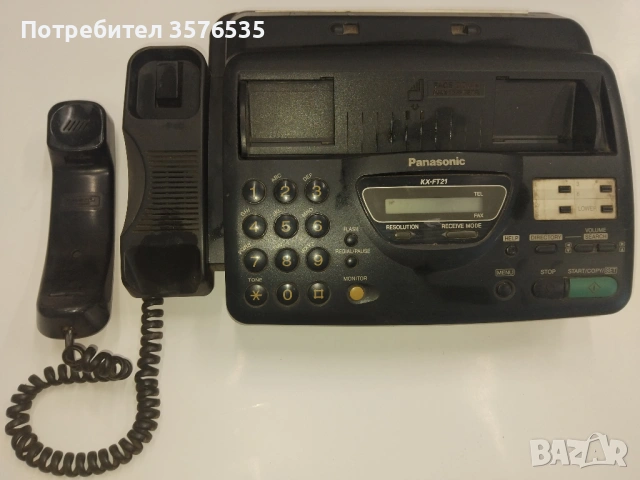 факс апарат с телефон Panasonic KX-FT21BX, снимка 2 - Стационарни телефони и факсове - 53751063