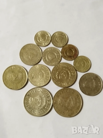 Монети от Кипър 12 бр., снимка 2 - Нумизматика и бонистика - 52979335