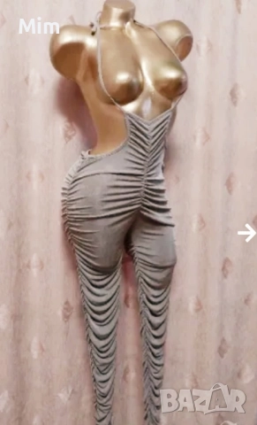 Еластичен набран клин в светло кафяво, снимка 4 - Клинове - 47516111