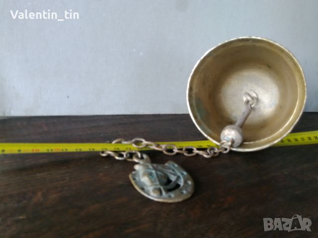 Стара камбана от цветен метал, снимка 3 - Антикварни и старинни предмети - 45286093