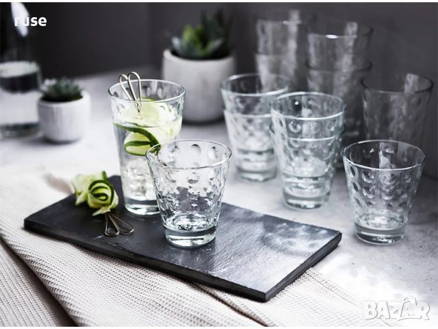 НОВИ! Комплект 8 броя чаши за вода и уиски Leonardo Optic, снимка 8 - Чаши - 45079627
