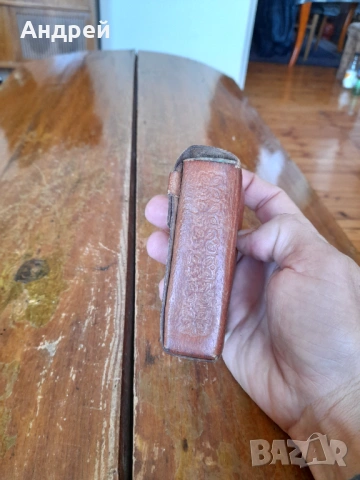Стара кожена табакера за цигари,калъф #2, снимка 5 - Други ценни предмети - 53963999