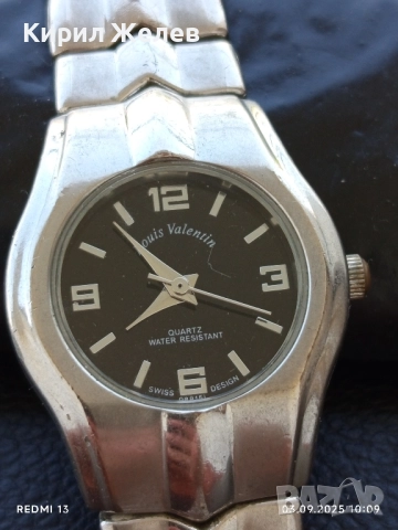 Елегантен дизайн дамски часовник Louis Valentin Quartz Swiss Design фин 38763, снимка 7 - Дамски - 51588258