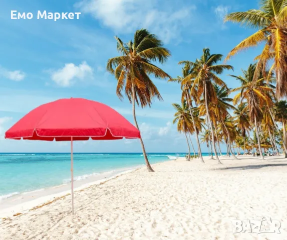 Функционален чадър за градина и плаж – Ø2.70 м, височина 2.50 м, снимка 7 - Градинска техника - 50019608