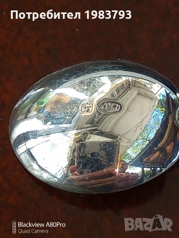 Стар комплект сребърни 6 бр.английски лъжички., снимка 3 - Други ценни предмети - 52265822